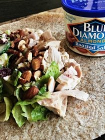 Cranberry Almond Chicken Salad Wrap