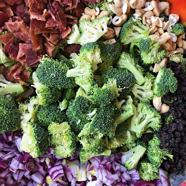 Broccoli Bacon Cashew Salad Recipe