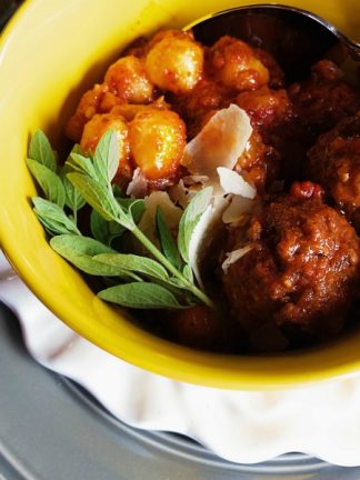 Slow Cooker Meatball Gnocchi Soup