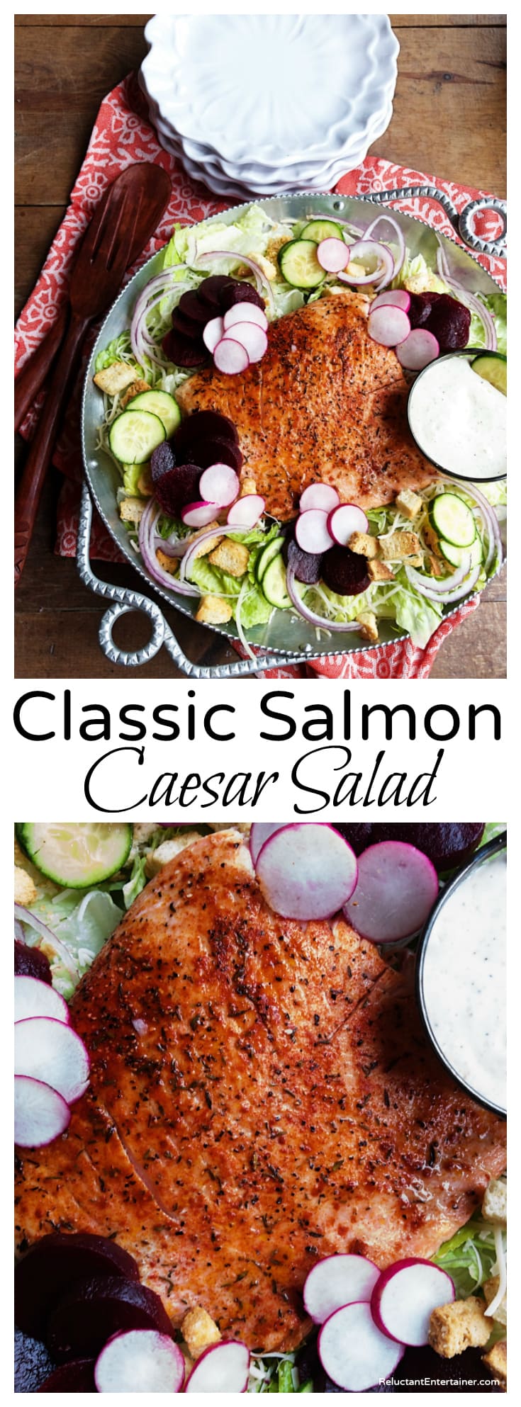 Classic Salmon Caesar Salad Recipe