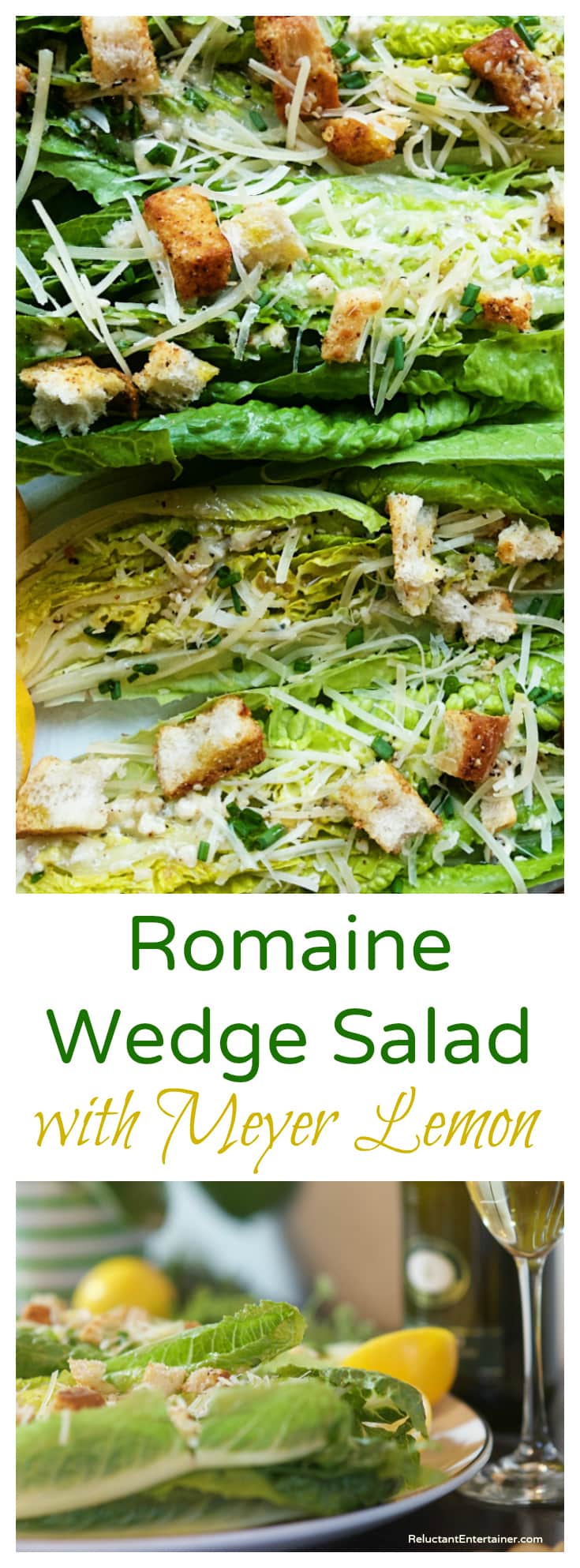 Romaine Wedge Salad with Meyer Lemon