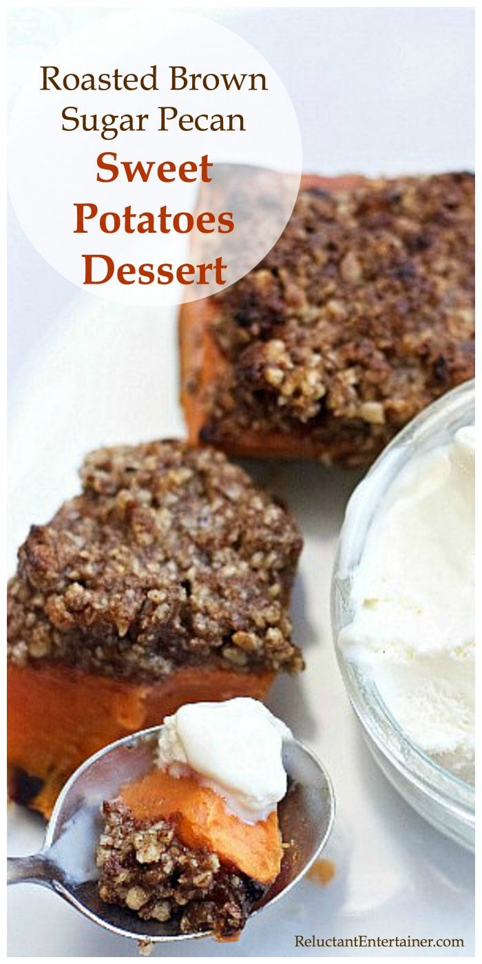 Roasted Pecan Sweet Potatoes Dessert Recipe