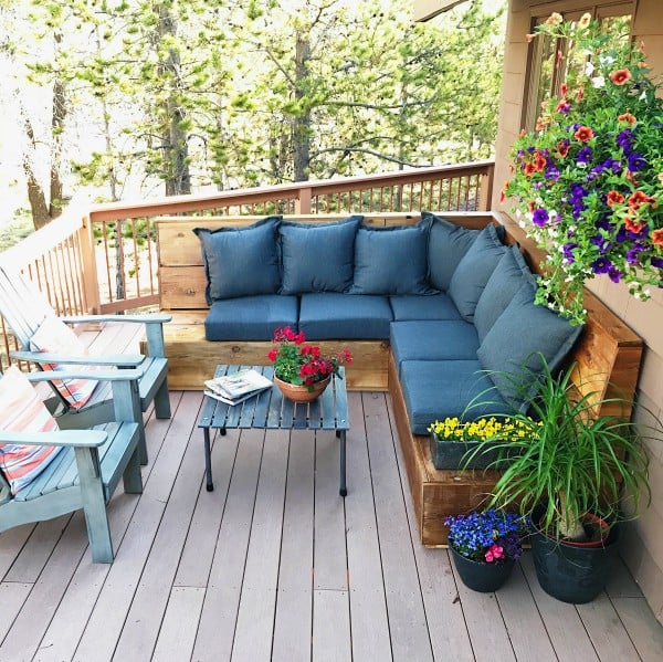 Sunset Magazine Inspired DIY Outdoor Sectional