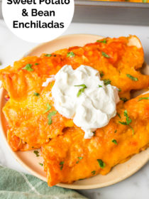 Vegetarian Sweet Potato Bean Enchiladas