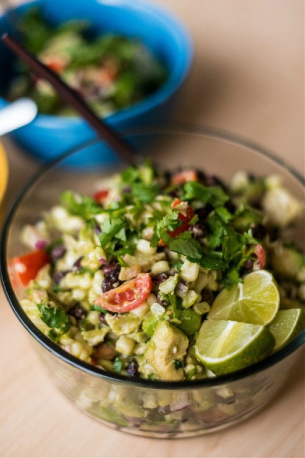 corn chicken lime salad