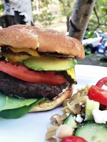 Barbecue Pickled Ginger Burgers