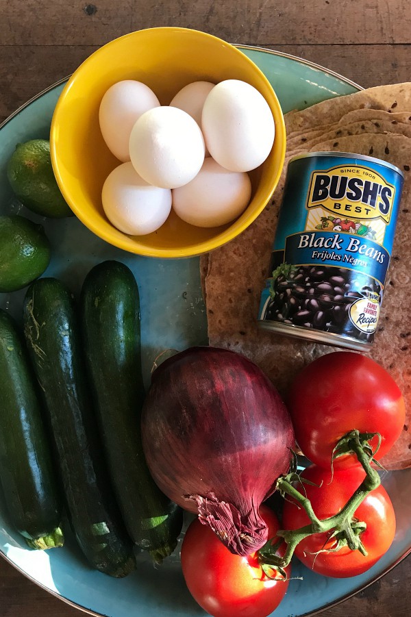 Grilled Zucchini Black Bean Quesadillas