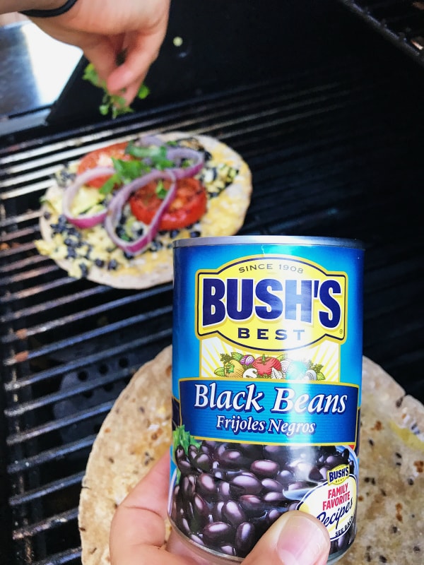 Grilled Zucchini Black Bean Quesadillas