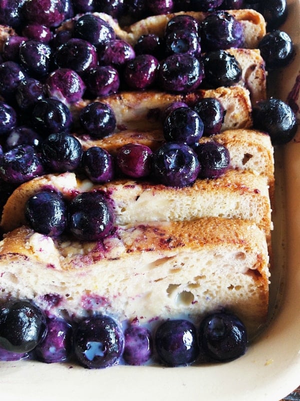 Easy Blueberry French Toast Casserole