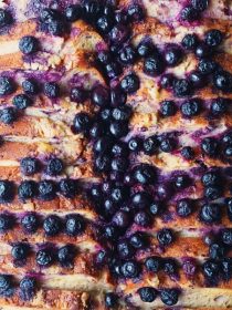 Easy Blueberry French Toast Casserole