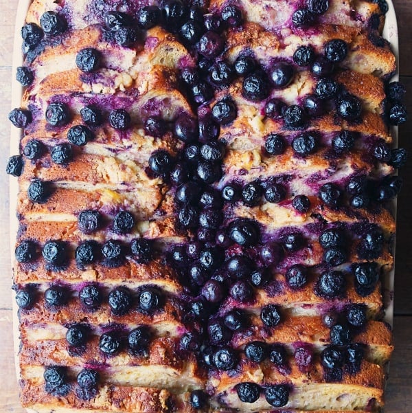 Easy Blueberry French Toast Casserole