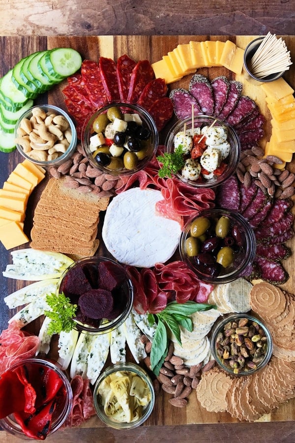 Meat Cheese & Olive Charcuterie Board Reluctant Entertainer