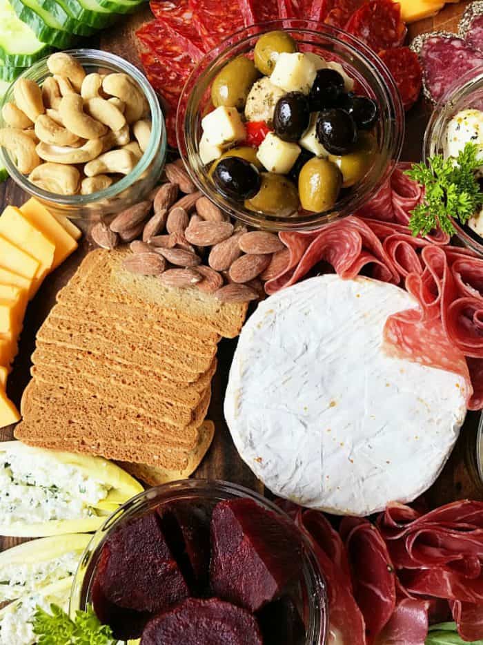 Meat Cheese Olive Charcuterie Board Reluctant Entertainer