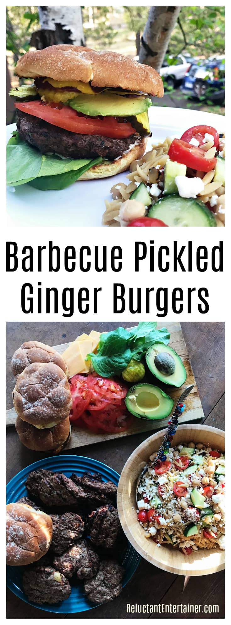 Barbecue Pickled Ginger Burgers