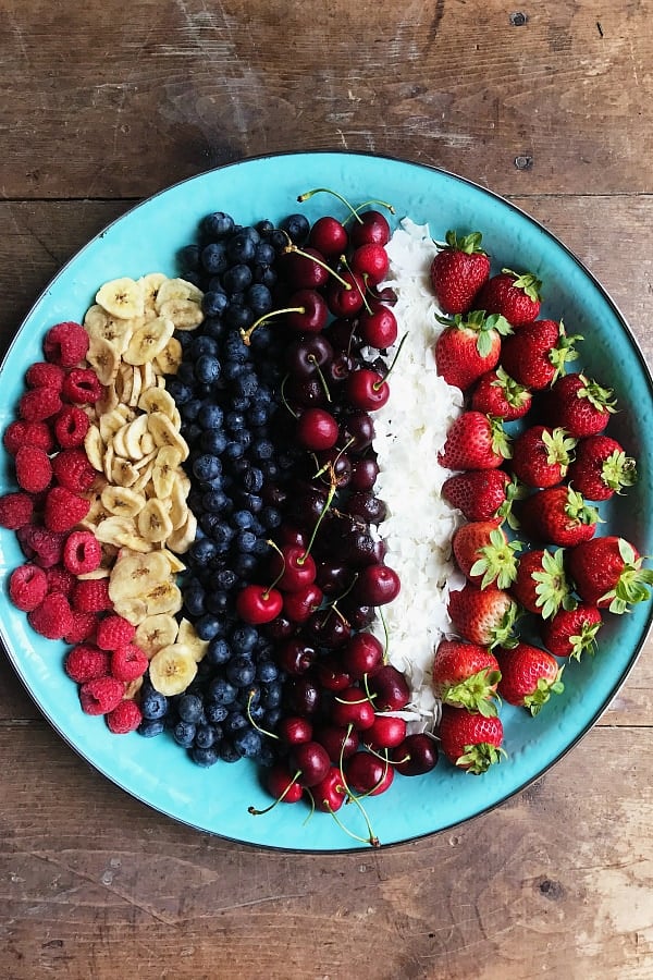 Fourth of July Fruit Berry Platter Recipe
