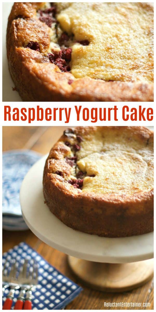 Raspberry Yogurt Cake Recipe Reluctant Entertainer