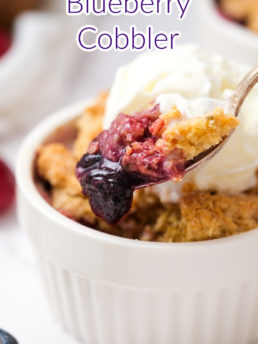 spoonful of Cherry Blueberry Cobbler