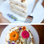 layered banana walnut cake