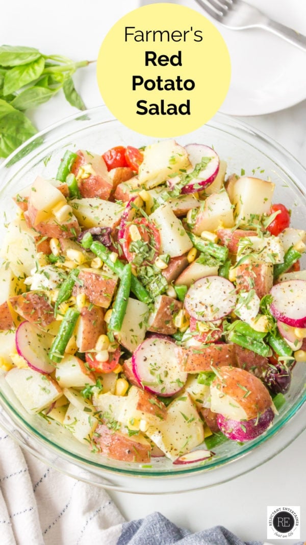 bowl of Farmer's Red Potato Salad Recipe