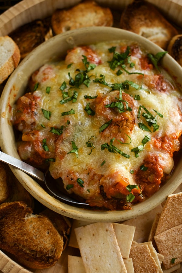 Turkey Meatball Margherita-Style Fondue Recipe