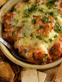 Turkey Meatball Margherita-Style Fondue Recipe