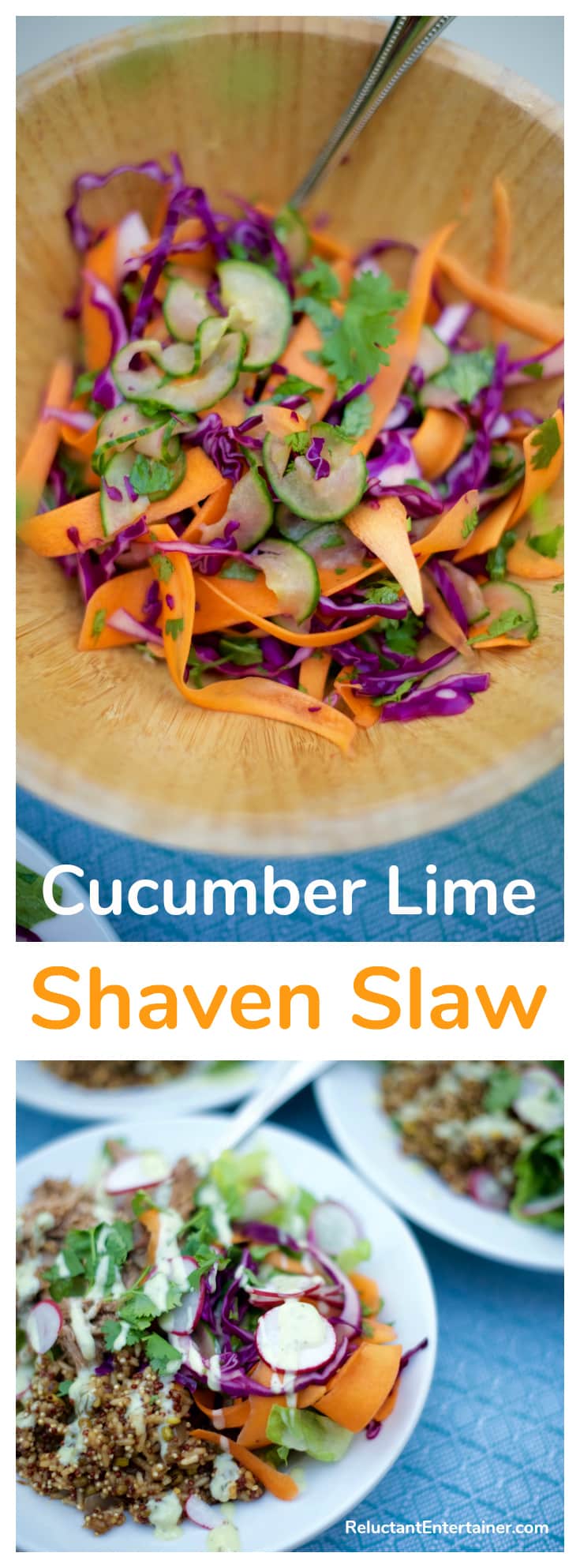 Cucumber Lime Shaven Slaw Recipe