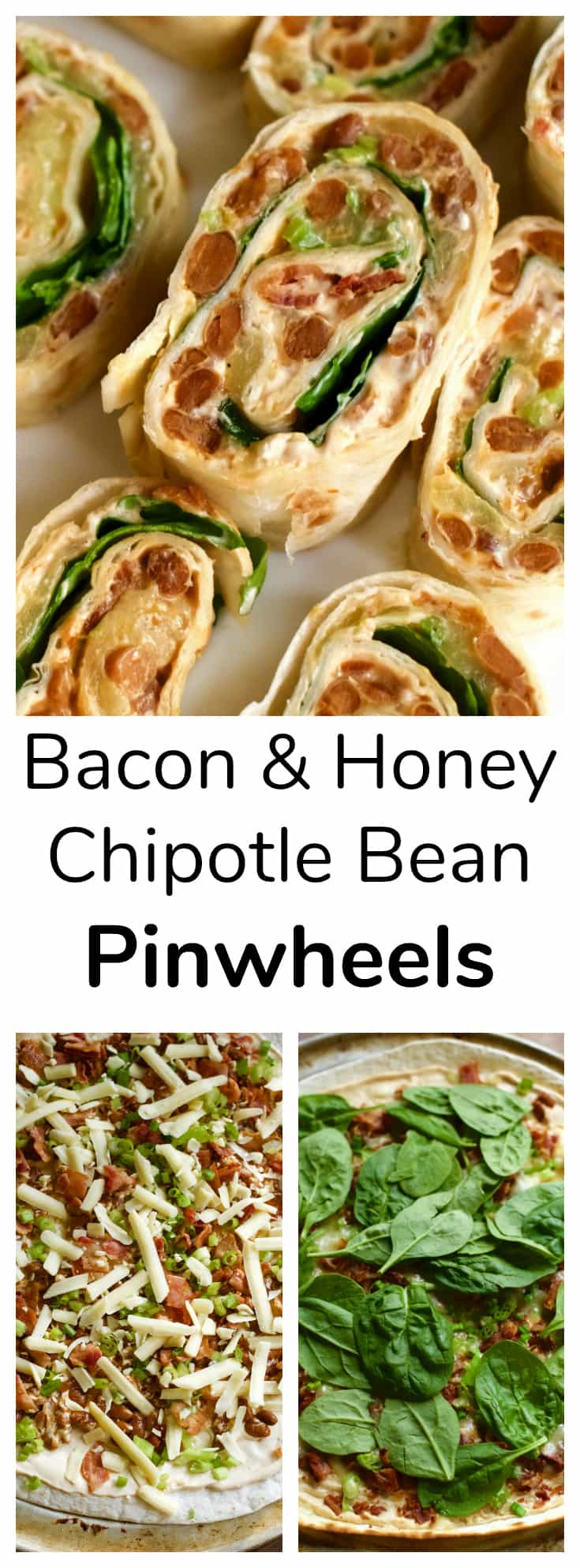 Bacon & Honey Chipotle Bean Pinwheels Recipe in partnership with Bush's Beans