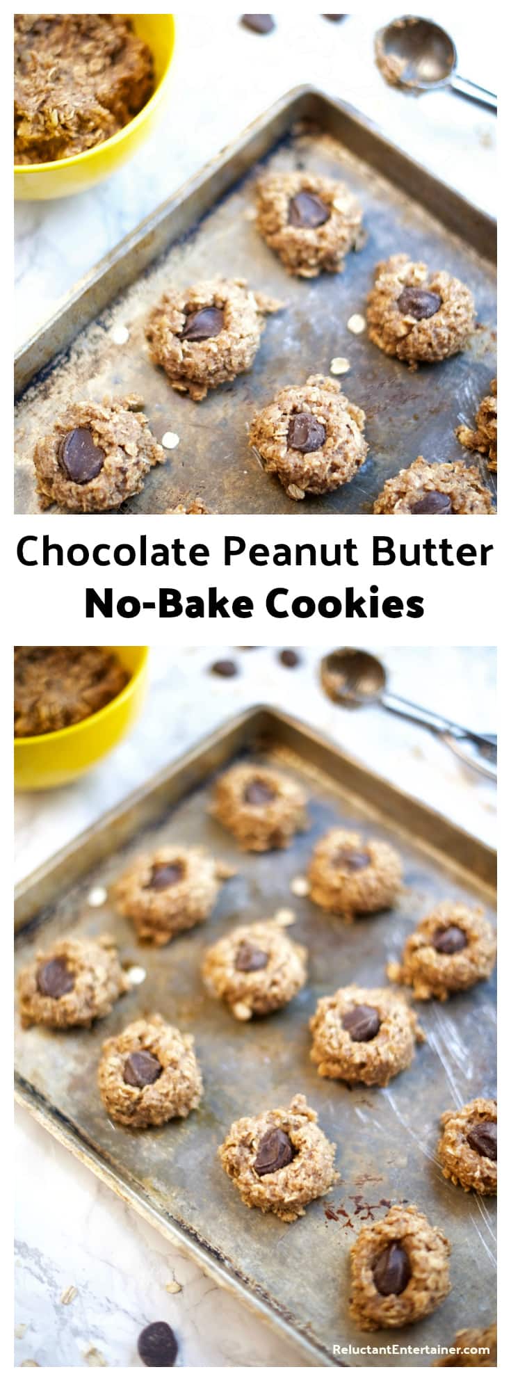 EASY Chocolate Peanut Butter No Bake Cookies Recipe