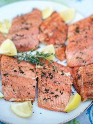 Pan Seared Lemon Thyme Wild Salmon