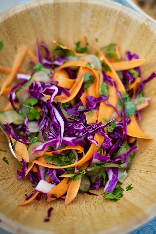 Cucumber Lime Shaven Slaw Recipe