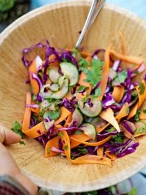 Cucumber Lime Shaven Slaw Recipe