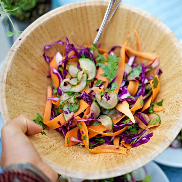 Cucumber Lime Shaven Slaw Recipe