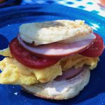 Camping Canadian Bacon Egg Breakfast Sandwiches Recipe