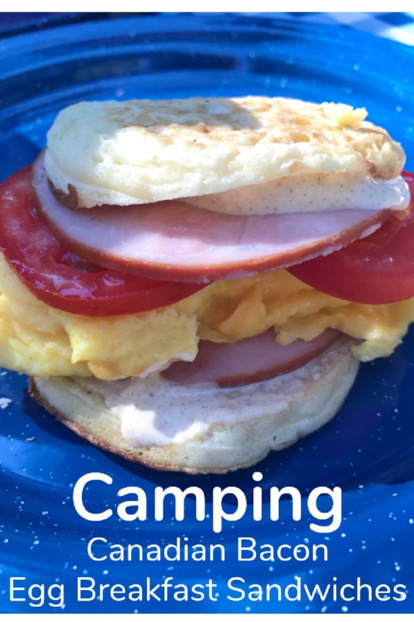 egg camping breakfast sandwich