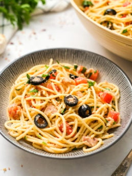 serving of Tuna Spaghetti Salad