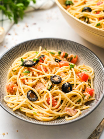 serving of Tuna Spaghetti Salad