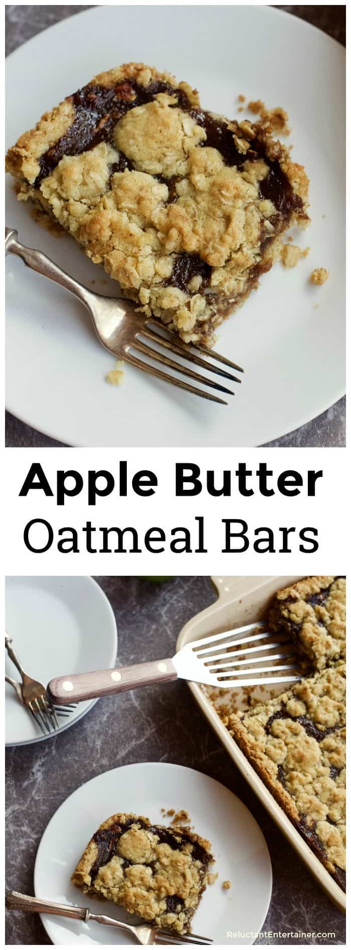 Apple Butter Oatmeal Bars Recipe - Reluctant Entertainer