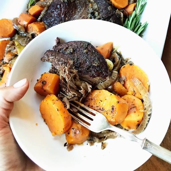 Best Slow Cooker Sweet Potato Roast Beef Dinner Reluctant Entertainer
