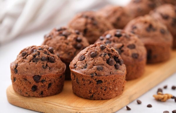 dozen of Chocolate Zucchini Muffins Recipe