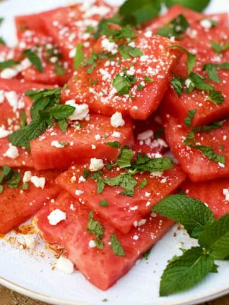 Watermelon Chile Lime Feta Salad