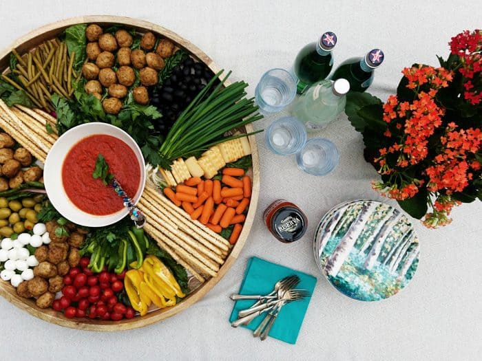 Holiday Meatball Charcuterie Board