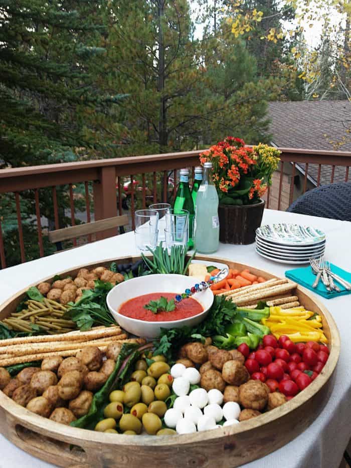 Holiday Meatball Charcuterie Board