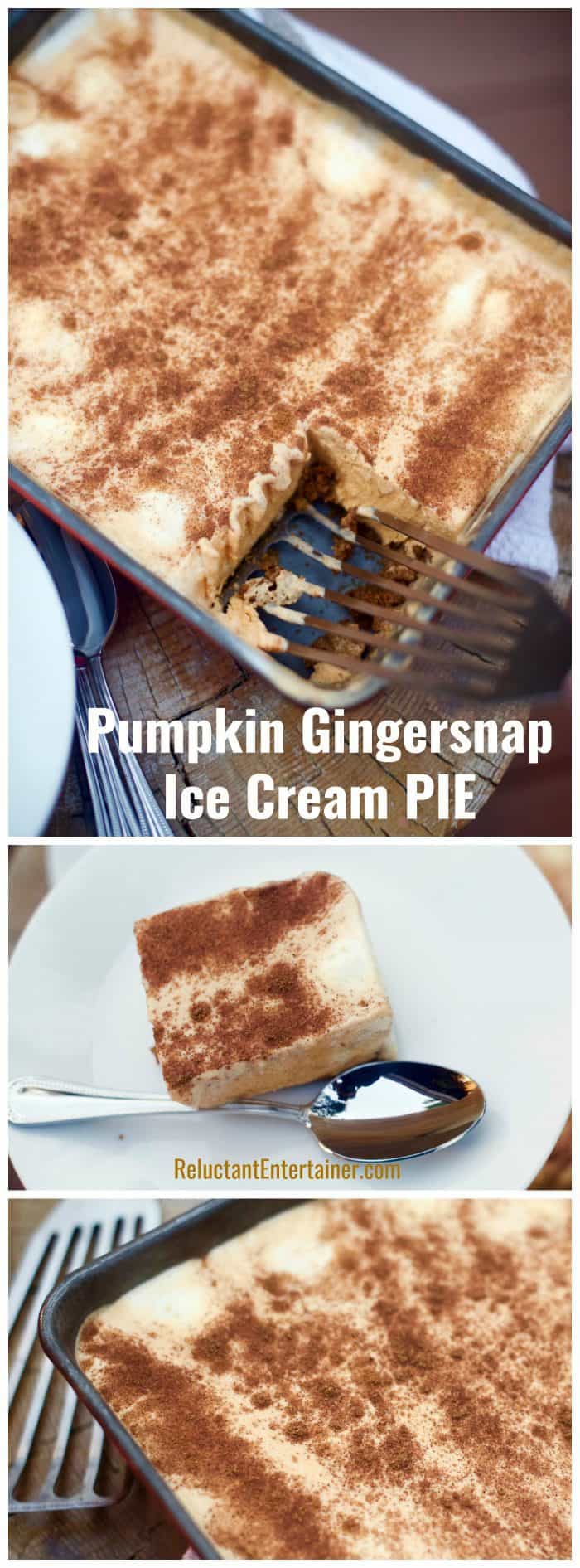 Pumpkin Ice Cream Cake With Gingersnap Crust Pumpkin Ice Cream Cake With Gingersnap Crust