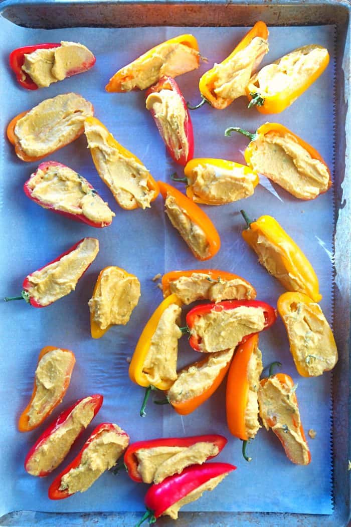 Roasted Pumpkin Mini Sweet Peppers Appetizer