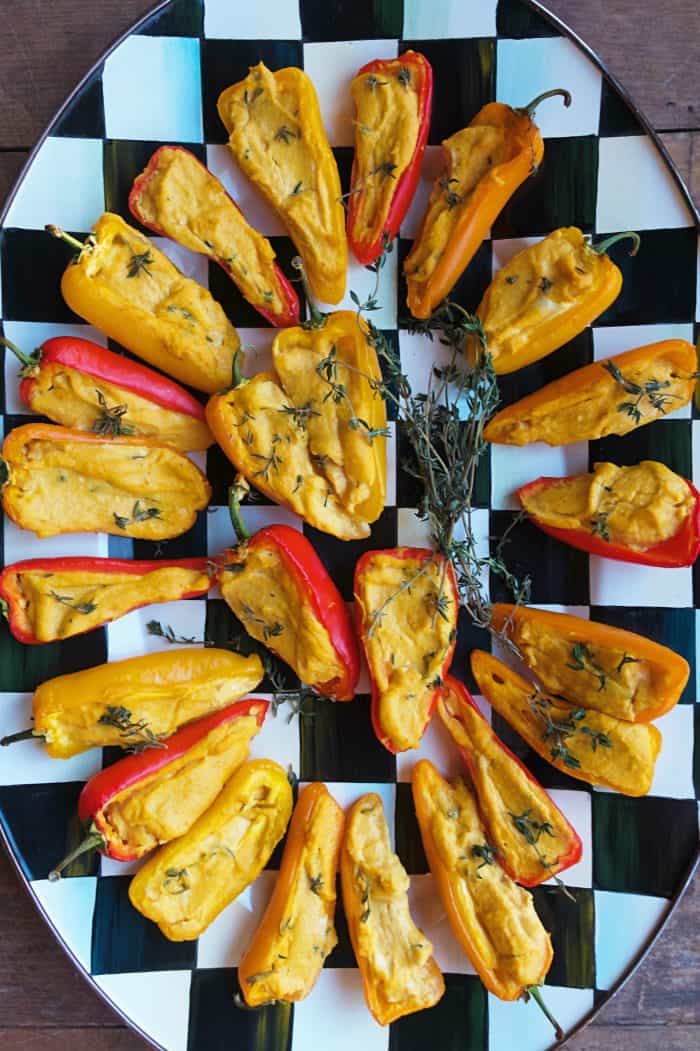 Roasted Pumpkin Mini Sweet Peppers Appetizer