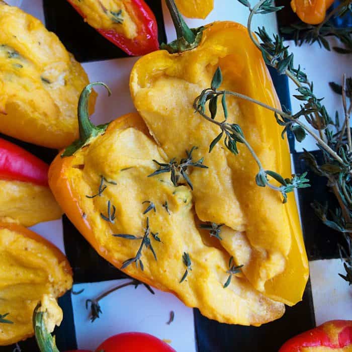 Roasted Pumpkin Mini Sweet Peppers Appetizer