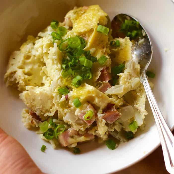 Slow Cooker Pesto Denver Omelette Breakfast