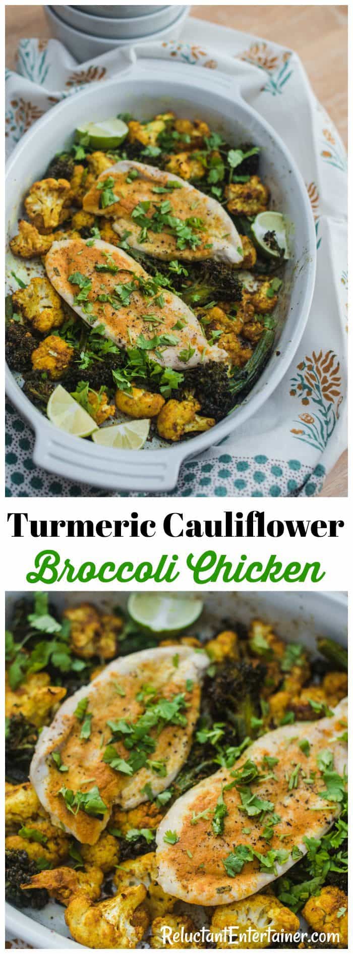 Turmeric Cauliflower Broccoli Chicken