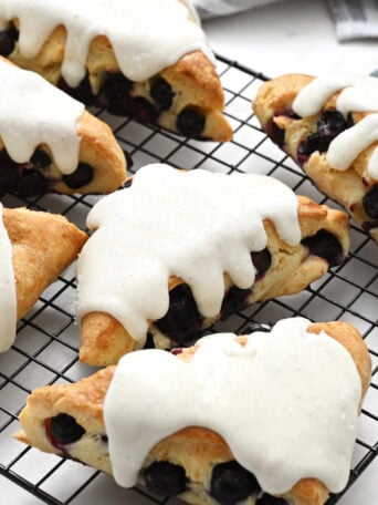 frosting on baked scones
