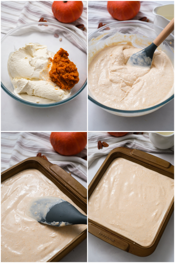 how to make Pumpkin Gingersnap Ice Cream Pie Dessert